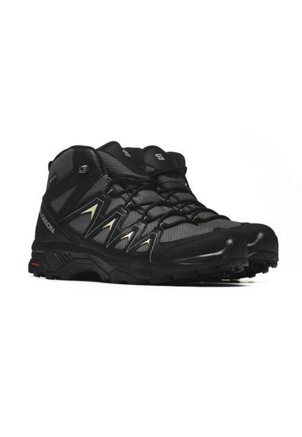 salomon - Buty trekkingowe męskie Salomon X Braze Mid Gtx. Kolor: czarny. Materiał: materiał, syntetyk. Szerokość cholewki: normalna