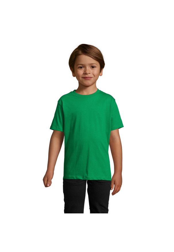 SOL'S - Koszulka Imperial Dla Dzieci. Kolor: zielony. Sport: joga i pilates