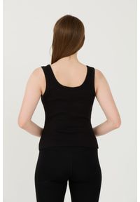 Guess - GUESS Czarny damski top Triangle Bling Rib Tank, Rozmiar S. Kolor: czarny #6
