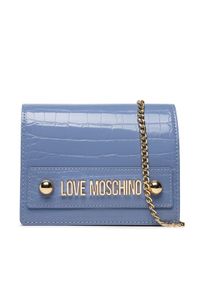 Love Moschino - LOVE MOSCHINO Torebka JC4427PP0FKS0602 Niebieski. Kolor: niebieski. Materiał: skórzane