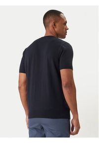 Karl Lagerfeld - KARL LAGERFELD T-Shirt 655006 562301 Granatowy Slim Fit. Typ kołnierza: dekolt w karo. Kolor: niebieski. Materiał: bawełna #4