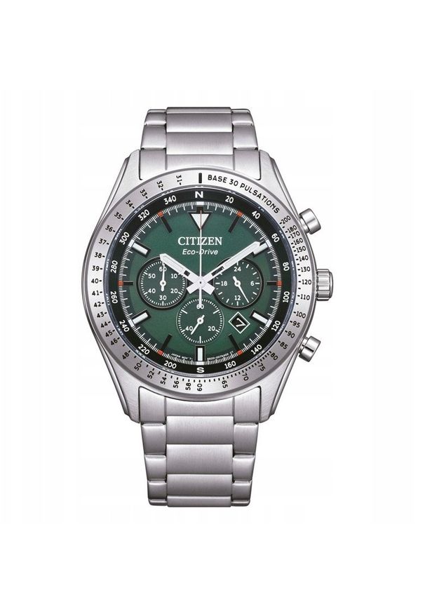 CITIZEN - Zegarek Citizen Zegarek Męski Citizen CA4600-89X Kolor Zielony Srebrzysty. Kolor: zielony
