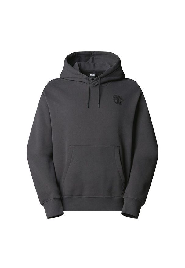 Bluza męska The North Face Powder Days 0A8E4G0C51 - szara. Okazja: na co dzień. Typ kołnierza: bez kaptura. Kolor: szary. Materiał: materiał, bawełna. Styl: klasyczny, casual