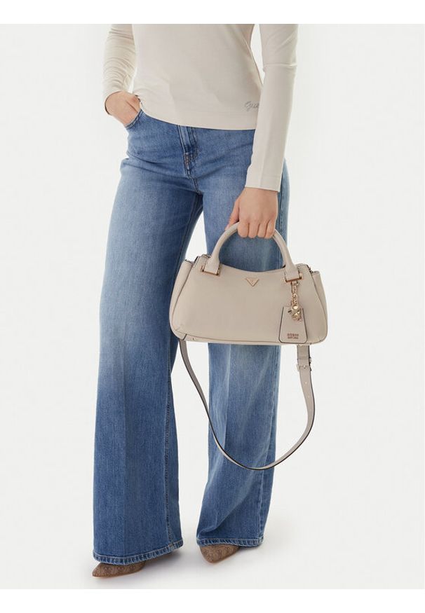 Guess Torebka Evie HWBG96 64060 Beżowy. Kolor: beżowy. Materiał: skórzane