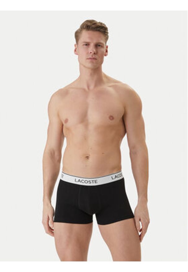 Lacoste Komplet bokserek 5H9002 Czarny. Kolor: czarny. Materiał: bawełna