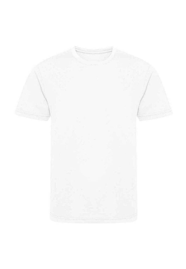 JUST COOL - Koszulka Dziecięca Z Recyklingu. Kolor: biały. Sport: turystyka piesza