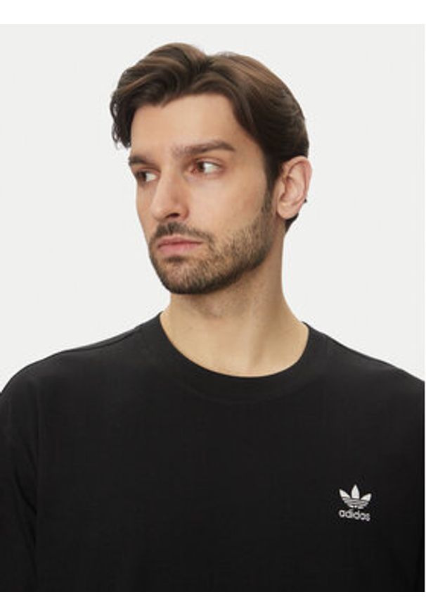 Adidas - adidas T-Shirt Trefoil Essentials JD0349 Czarny Oversize. Kolor: czarny. Materiał: bawełna