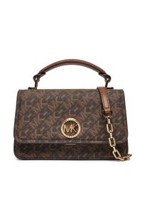 MICHAEL Michael Kors Torebka Delancey 32T4GD8C5B Brązowy. Kolor: brązowy. Materiał: skórzane