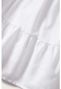 mango - Mango t-shirt bawełniany Swing kolor biały. Kolor: biały. Materiał: bawełna. Długość rękawa: krótki rękaw. Długość: krótkie #7
