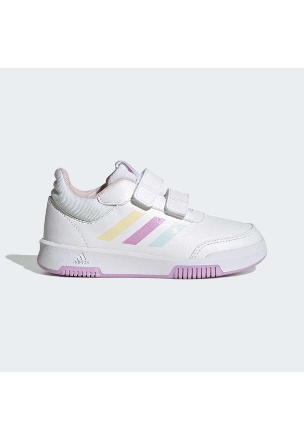 Adidas - Buty do biegania dla dzieci adidas Tensaur Sport 2.0. Kolor: różowy, fioletowy, niebieski, wielokolorowy, biały. Materiał: materiał. Sport: turystyka piesza