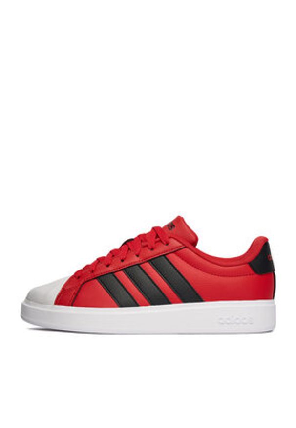 Adidas - adidas Sneakersy C-STREETTALK JP9412 Czerwony. Kolor: czerwony. Materiał: skóra