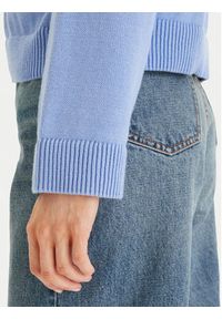 Calvin Klein Sweter LV047D305G Niebieski Relaxed Fit. Kolor: niebieski. Materiał: bawełna #3