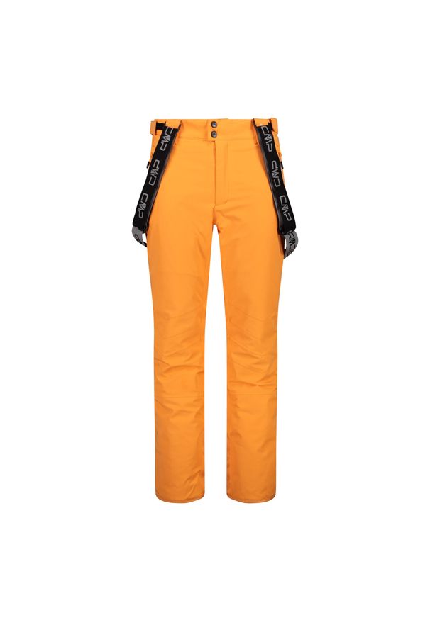 Spodnie narciarskie męskie CMP. Kolor: wielokolorowy, żółty, pomarańczowy. Sezon: zima. Sport: narciarstwo