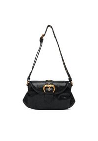 Pinko - PINKO Torebka Jolene Shoulder Mini PE 25 PLTT 102802 A27K Czarny. Kolor: czarny. Materiał: skórzane, zamszowe