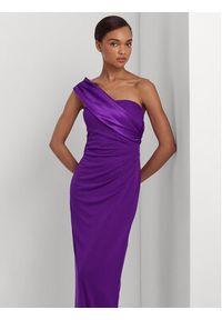 Lauren Ralph Lauren Sukienka wieczorowa 253918992002 Fioletowy Regular Fit. Kolor: fioletowy. Materiał: syntetyk. Styl: wizytowy #5