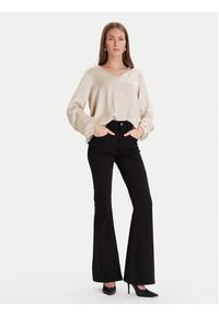 Maryley Bluzka 25IB824/18LA Beżowy Regular Fit. Kolor: beżowy. Materiał: wiskoza #5