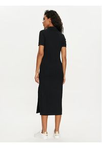 Lacoste Sukienka codzienna EF9129 Czarny Slim Fit. Okazja: na co dzień. Kolor: czarny. Materiał: wiskoza. Typ sukienki: proste. Styl: casual #4