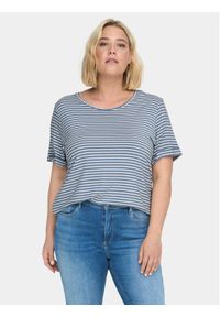 ONLY Carmakoma T-Shirt 15239109 Niebieski Regular Fit. Kolor: niebieski. Materiał: wiskoza