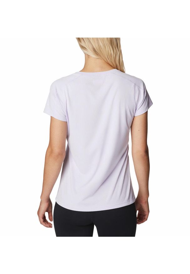 columbia - Koszulka Damska Columbia Zero Rules Short Sleeve T-Shirt. Kolor: fioletowy, niebieski. Sport: turystyka piesza