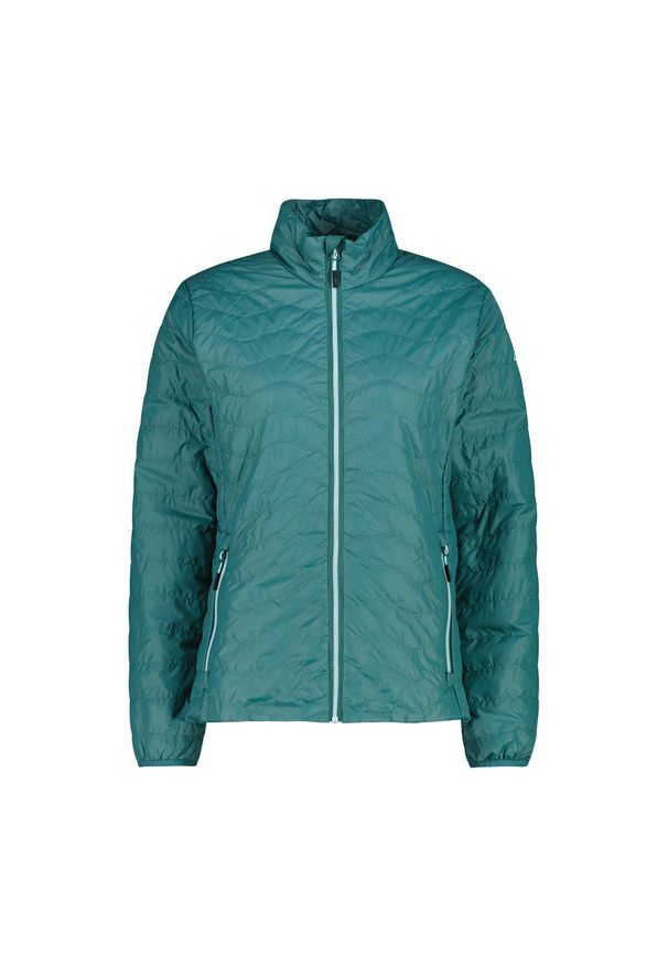 Kurtka puchowa z kapturem dla kobiet CMP. Typ kołnierza: kaptur. Kolor: zielony. Materiał: puch. Sezon: zima. Sport: narciarstwo