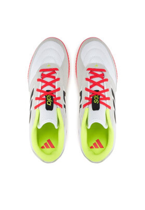 Adidas - adidas Buty do piłki nożnej Top Sala Competition 2 Indoor IH7684 Biały. Kolor: biały. Materiał: skóra