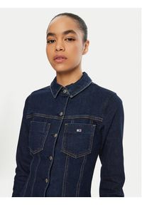 Tommy Jeans Sukienka jeansowa DW0DW20533 Granatowy Regular Fit. Kolor: niebieski. Materiał: bawełna #3