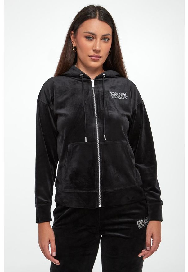 Bluza damska welurowa DKNY. Materiał: welur