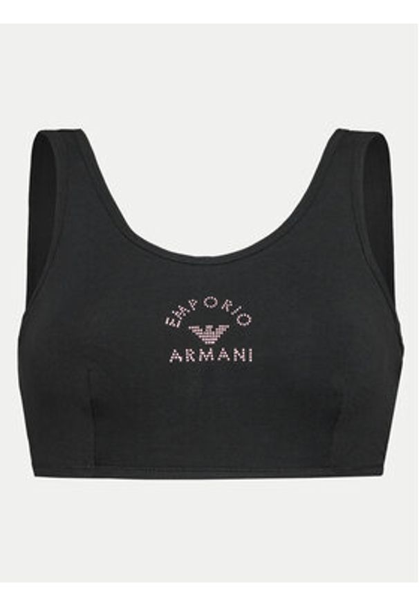 Emporio Armani Underwear Biustonosz top 164403 4R223 00020 Czarny. Kolor: czarny. Materiał: bawełna