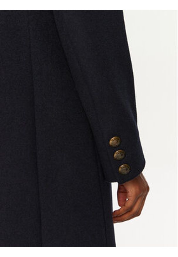 Lauren Ralph Lauren - LAUREN RALPH LAUREN Płaszcz wełniany 297958509002 Granatowy Regular Fit. Kolor: niebieski. Materiał: wełna