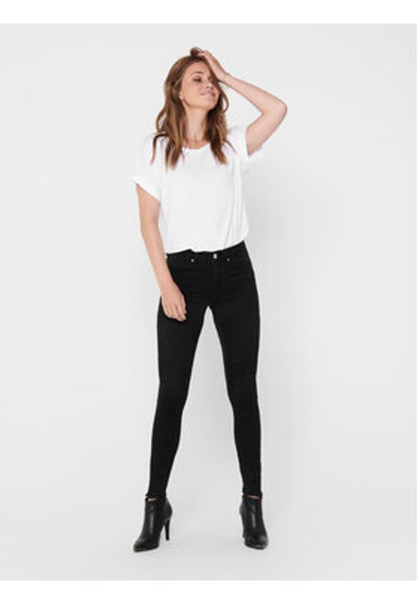 only - ONLY T-Shirt Moster 15106662 Biały Loose Fit. Kolor: biały. Materiał: wiskoza
