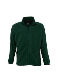 SOL'S - Męski Polar North Bluza Polarowa Outdoor. Kolor: czerwony, zielony, wielokolorowy. Materiał: polar. Sezon: zima. Styl: sportowy