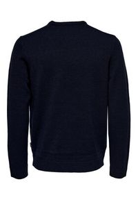 Only & Sons Sweter 22023347 Granatowy Regular Fit. Kolor: niebieski. Materiał: syntetyk #4