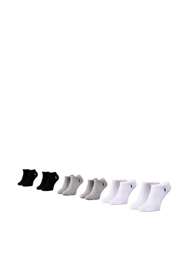 Zestaw 6 par niskich skarpet unisex Polo Ralph Lauren. Kolor: biały