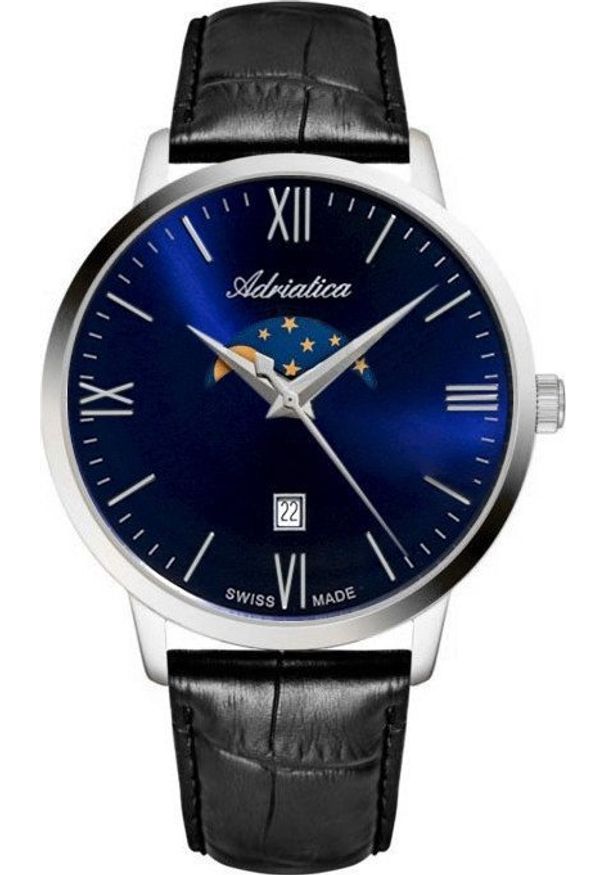 Zegarek Adriatica Zegarek damski Adriatica A1297.5265QM czarny. Kolor: czarny