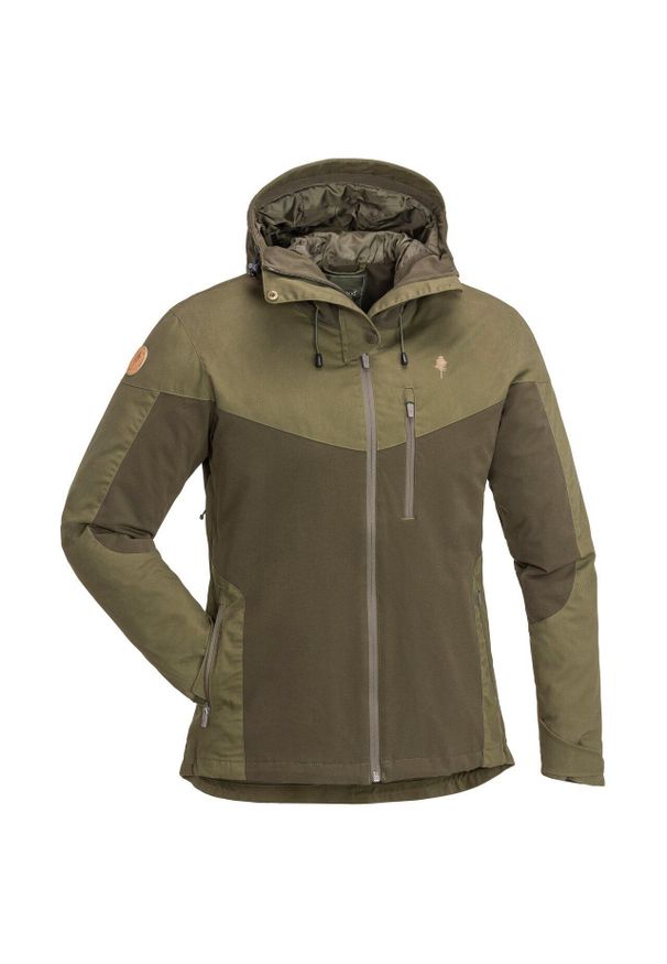 PINEWOOD - Damska kurtka wodoodporna Pinewood Finnveden Hybrid. Kolor: zielony. Sport: turystyka piesza