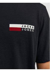 Jack & Jones - Jack&Jones T-Shirt Corp 12233999 Czarny Standard Fit. Kolor: czarny. Materiał: bawełna