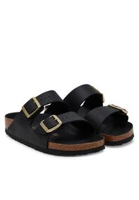 Birkenstock Klapki Arizona Hex 1029493 Czarny. Kolor: czarny. Materiał: skóra