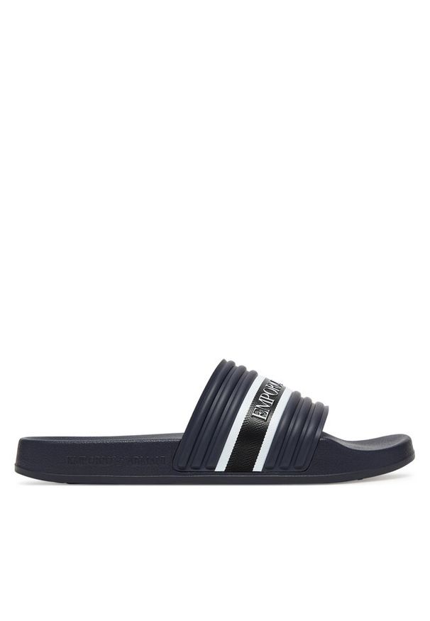 Klapki Emporio Armani. Kolor: niebieski