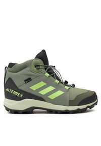 Adidas - Trekkingi adidas. Kolor: zielony. Technologia: Gore-Tex. Model: Adidas Terrex. Sport: turystyka piesza