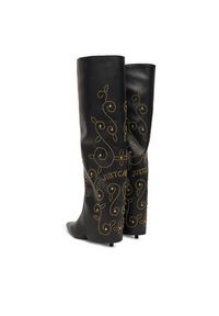 Just Cavalli Kozaki 79RA3S08 ZSD80 Czarny. Kolor: czarny. Materiał: skóra