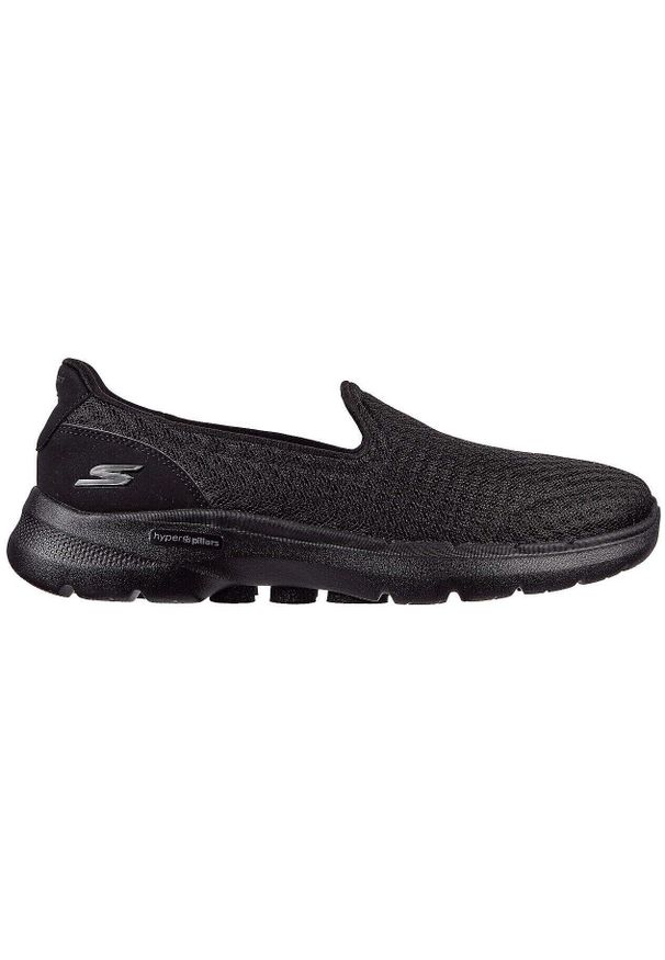 skechers - Adidasy Skechers Go Walk 6 - Big Spla, Kobiety. Kolor: czarny. Materiał: materiał. Sport: fitness