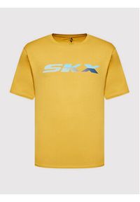 skechers - Skechers T-Shirt Phantom MTS340 Żółty Regular Fit. Kolor: żółty. Materiał: bawełna