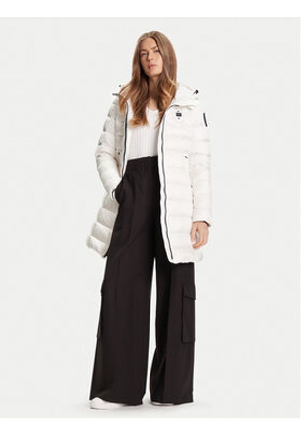 Blauer Kurtka puchowa 25WBLDK03102 Biały Regular Fit. Kolor: biały. Materiał: syntetyk