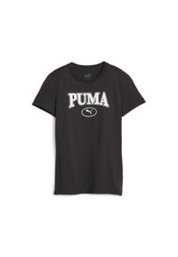 Koszulka dla dziewczynki Puma Squad Graphic. Kolor: czarny. Materiał: bawełna. Sport: joga i pilates #1
