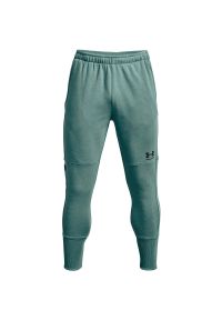 Spodnie Under Armour Accelerate Off-Pitch, Mężczyźni. Kolor: zielony. Materiał: materiał, bawełna #1