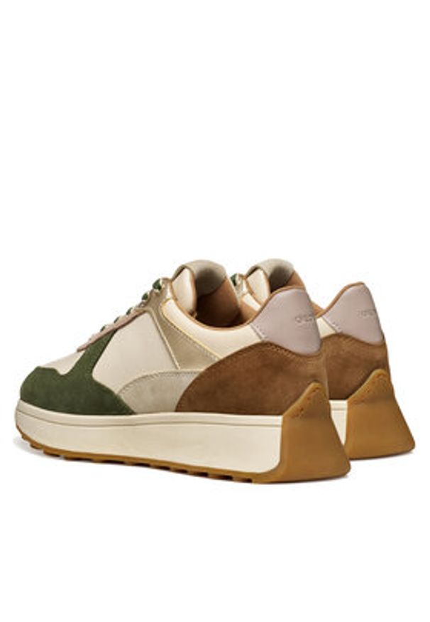 Geox Sneakersy D Amabel D45MDA 02285 CH61S Beżowy. Kolor: beżowy. Materiał: zamsz, skóra