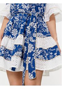 Iconique Sukienka letnia Aura IC24-063 Niebieski Regular Fit. Kolor: niebieski. Materiał: wiskoza. Sezon: lato #5