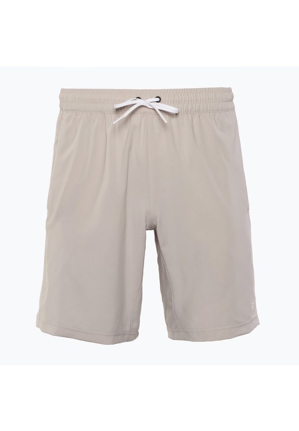 Reebok Fitness - Spodenki Reebok Wor Woven. Kolor: szary. Sport: fitness