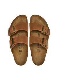 Birkenstock Klapki Arizona Leoi 1028401 Brązowy. Kolor: brązowy. Materiał: skóra #5