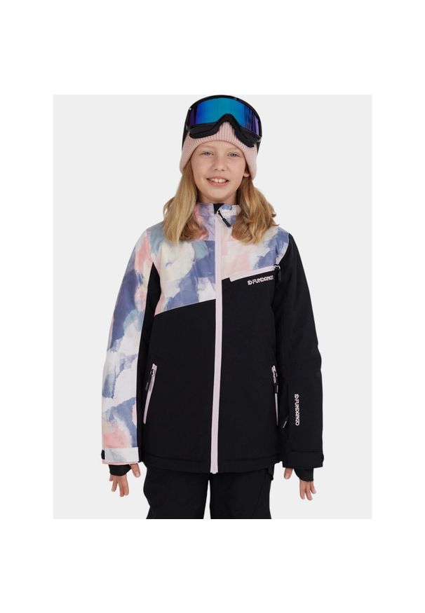 FUNDANGO - Kurtka Narciarska Fundango Nova. Kolor: czarny, fioletowy, różowy, wielokolorowy. Sezon: zima. Sport: narciarstwo